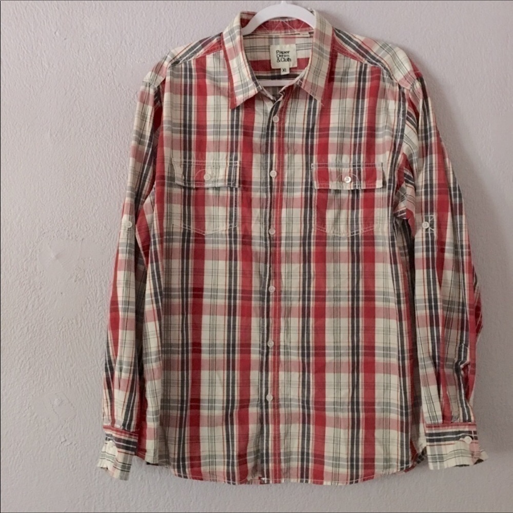 Paper Denim & Cloth Long Sleeve Button Down Shirt XL